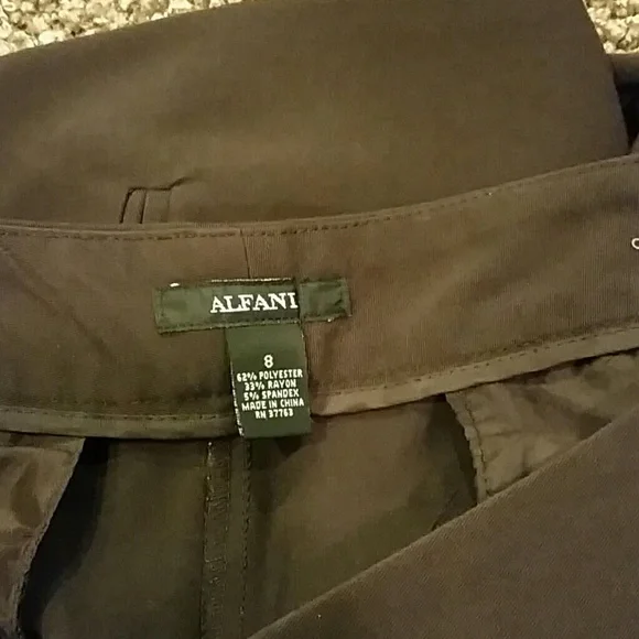 Alfani Women's Brown Dress Pants Size 8 Pre-owned - Picture 2 of 2